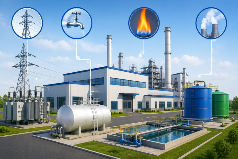 Utility Planning for a Manufacturing Unit: Power, Water and Fuel Requirements