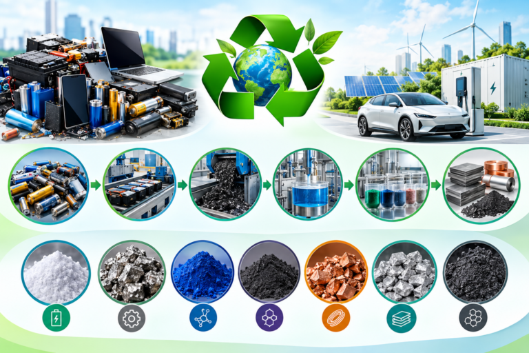 Recycling of Lithium-Ion Batteries to Produce Metals: Lithium, Nickel, Cobalt and More