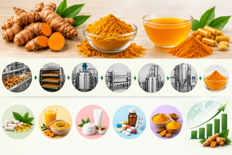 Curcumin Extraction from Turmeric: Process, Uses, and Market Opportunity